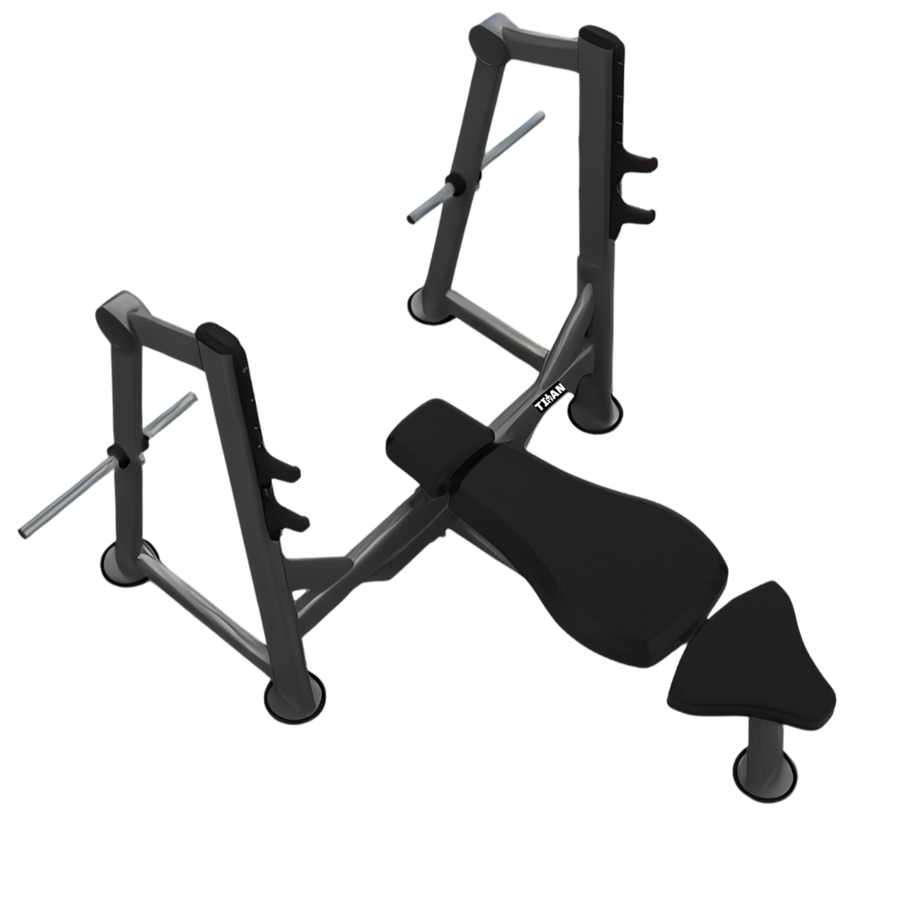 Banco plano olímpico TITAN Fitness con tapiz de alta densidad