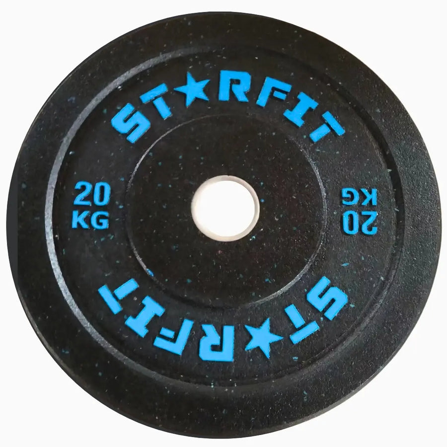 Par de discos bumper crumb de 20 kg en caucho reciclado termosoldado