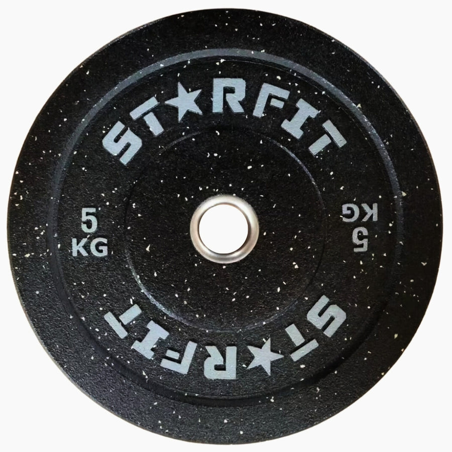 Par de discos bumper crumb de 5 kg en caucho reciclado termosoldado