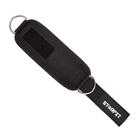 Anclaje de tobillo en tela ultrarresistente con velcro para máquinas de polea