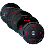 Par de discos bumper training de 15 kg — imagen 2
