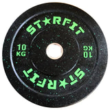 Par de discos bumper crumb de 10 kg en caucho reciclado termosoldado
