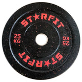 Par de discos bumper crumb de 25 kg en caucho reciclado termosoldado