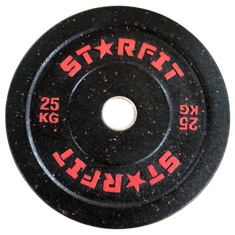 Par de discos bumper crumb de 25 kg en caucho reciclado termosoldado