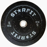 Par de discos bumper crumb de 5 kg en caucho reciclado termosoldado
