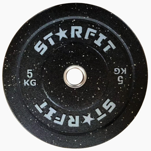 Par de discos bumper crumb de 5 kg en caucho reciclado termosoldado