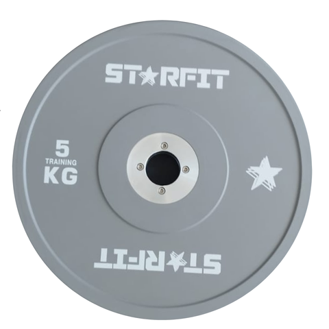 Par de discos bumper de competición de 5 kg diseñados para no rebotar