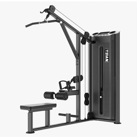Lat Pull Down Row TITAN Fitness de 110 kg con polea alta y media