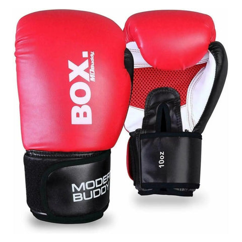Guantes de boxeo de 10 oz con malla en la palma y velcro de liberación rápida