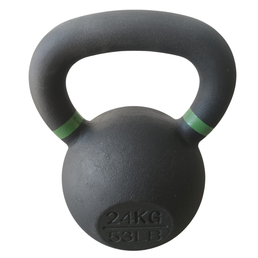 Kettlebell de acero macizo de 24 kg con tomada tipo oreja