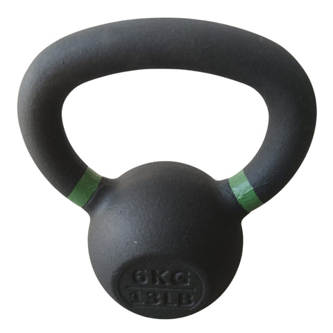 Kettlebell de acero macizo de 6 kg con tomada tipo oreja