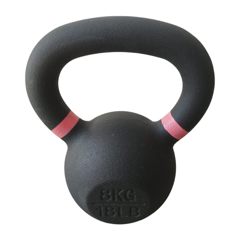 Kettlebell de acero macizo de 8 kg con tomada tipo oreja