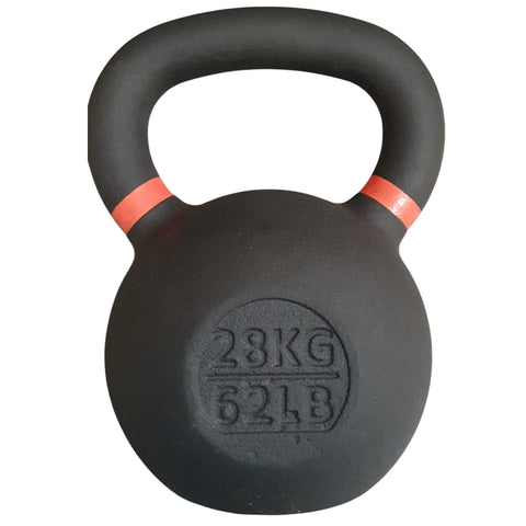 Kettlebell de acero macizo de 28 kg con tomada tipo oreja