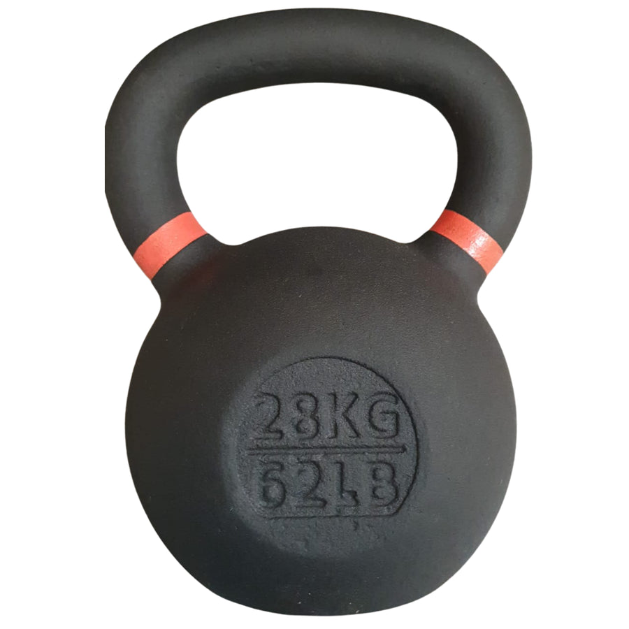 Kettlebell de acero macizo de 28 kg con tomada tipo oreja