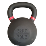 Kettlebell de acero macizo de 32 kg con tomada tipo oreja