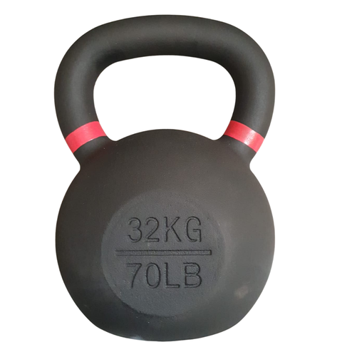 Kettlebell de acero macizo de 32 kg con tomada tipo oreja