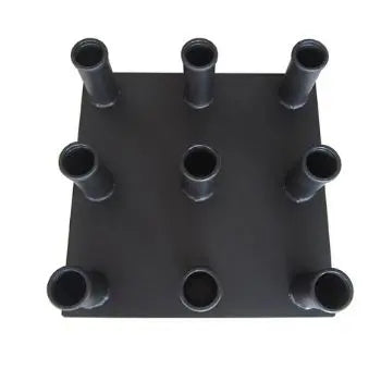 Rack vertical de piso para 9 barras olímpicas