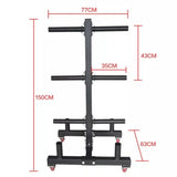 Rack con ruedas para discos bumper y barras — imagen 2