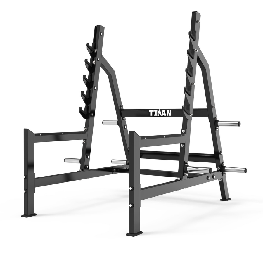 Rack de sentadillas TITAN Pro con capacidad de carga de 500 kg