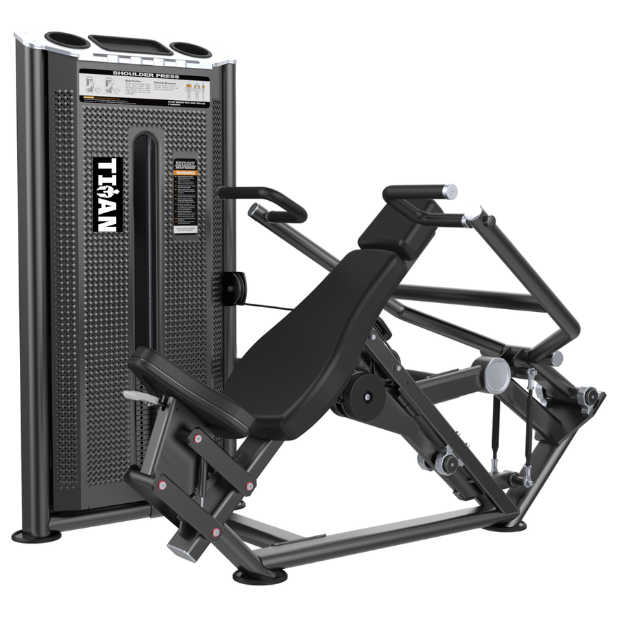 Shoulder Press TITAN Fitness de 110 kg con movimiento guiado