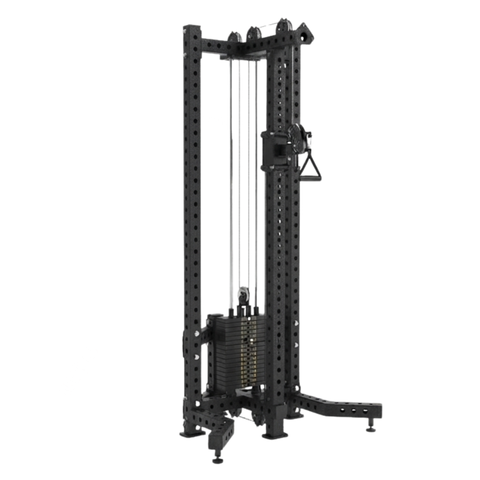 Single Pulley Starfit Pro X con 80 kg en placas de 5 kg