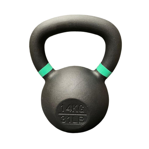 Kettlebell de acero macizo de 14 kg con tomada tipo oreja