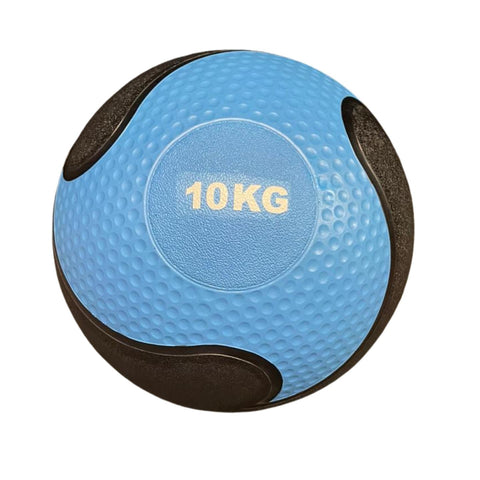 Balón medicinal de 10 kg de goma con superficie porosa para ejercicios con rebote