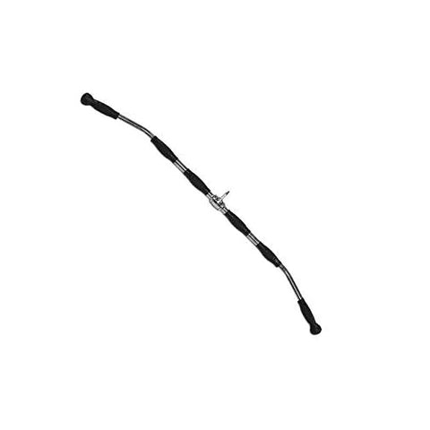 Barra de lat pulldown en metal cromado con distintas tomadas