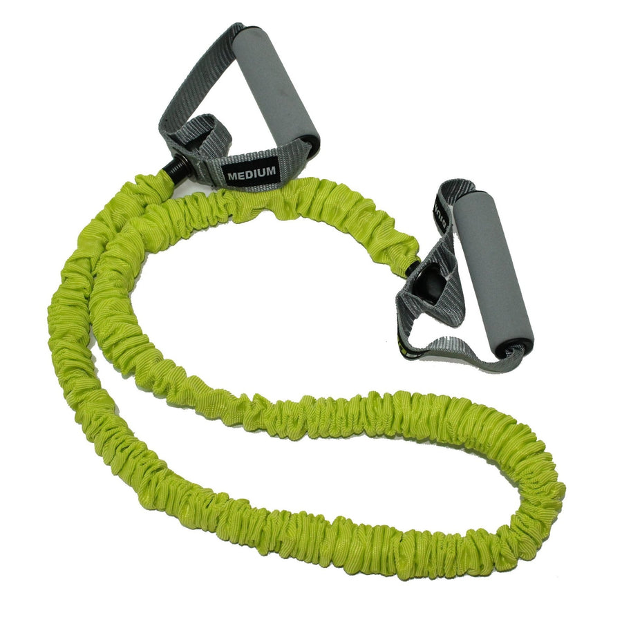Banda tubular recubierta de intensidad media MDBuddy con dos manillas