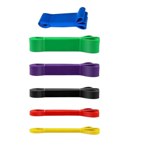Set de 6 bandas de resistencia profesionales desde 5 kg de tensión