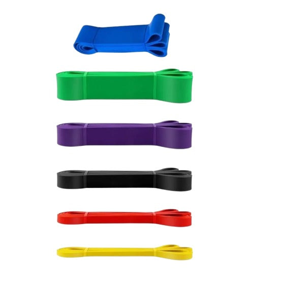 Set de 6 bandas de resistencia profesionales desde 5 kg de tensión