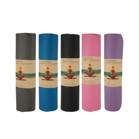 Mat de yoga y pilates de 8 mm antideslizante por ambas caras